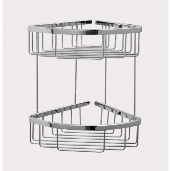 Γωνιακή Σπογγοθήκη Διπλή Verdi 9020422 Χρωμέ